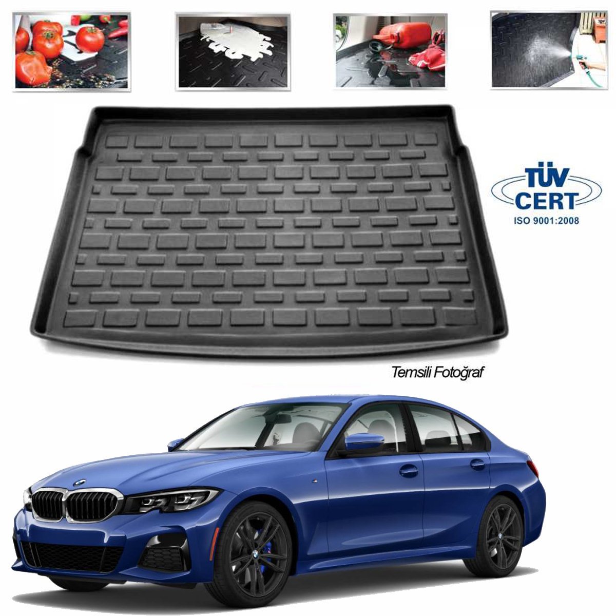 Bmw 3 Serisi G20 Bagaj Havuzu Paspası 2018-2019-2020