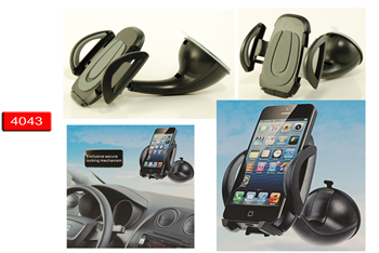 Telefon Tutucu Ayarlı Telefonluk Vantuzlu Siyah