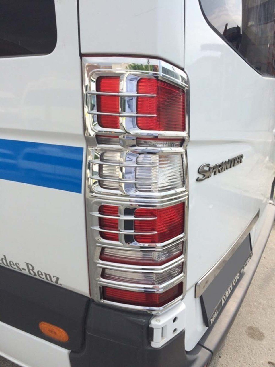 Mercedes Sprinter Stop Çerçevesi Kromu Nikelajı 2007 Sonrası