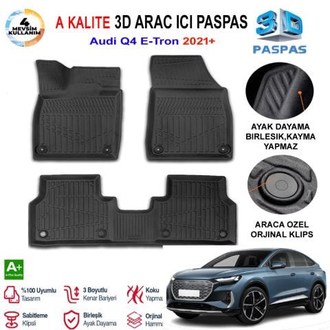 Audi Q4 E-Tron 3D Paspas Havuzlu Pro 2021 Sonrası