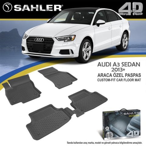 Audi A3 Havuzlu Paspas 4,5D Sahler 2013-2020 Arası