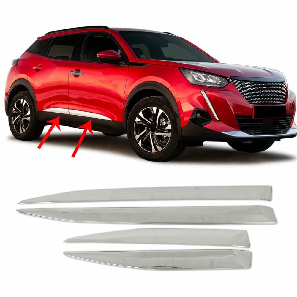 Peugeot 2008 Yan Kapı Çıtası Kromu Nikelajı 2020 Sonrası