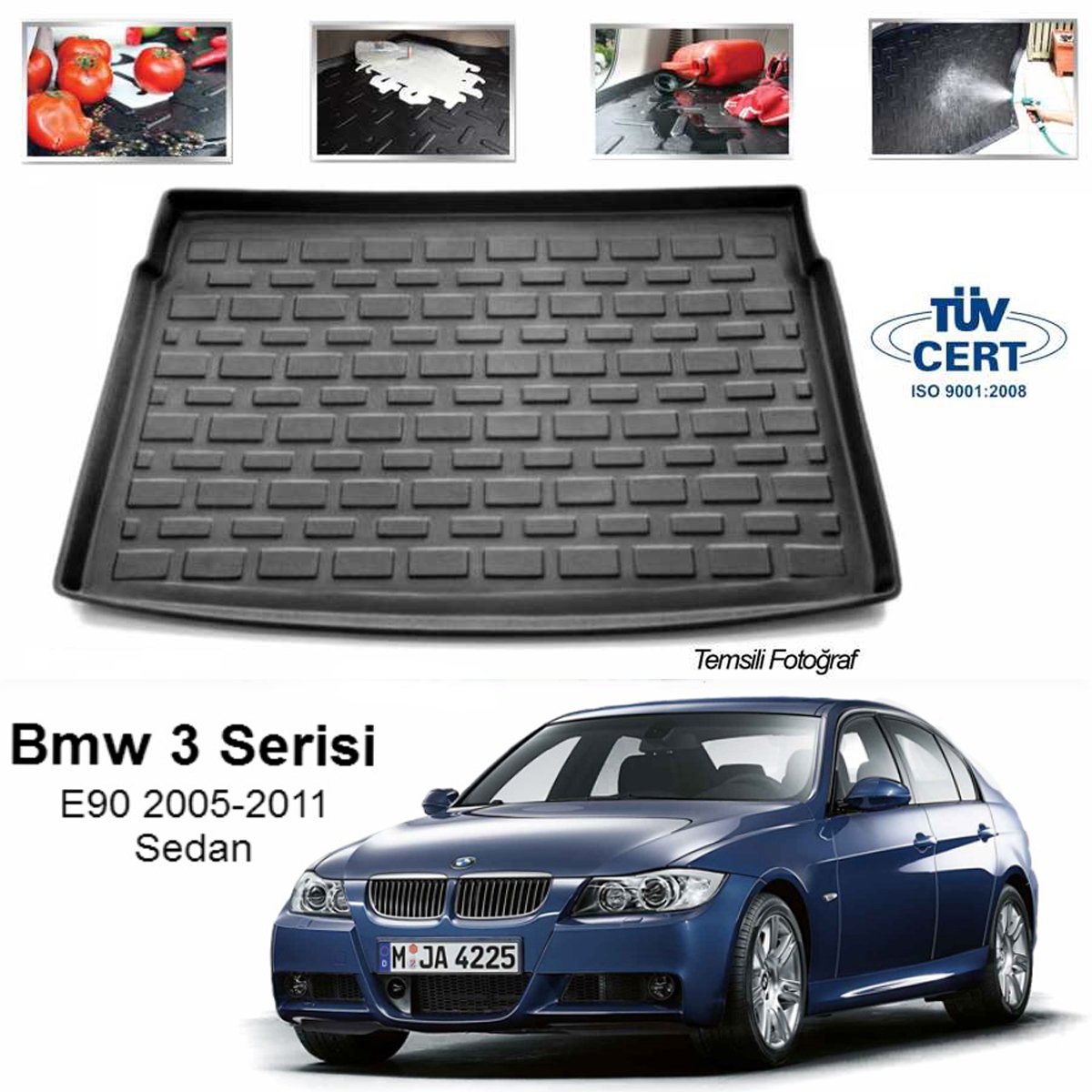 Bmw E90 3 Serisi Bagaj Havuzu Paspası 2006-2012