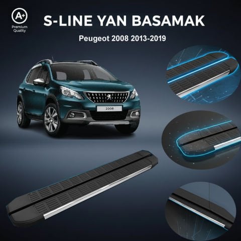 Peugeot 2008 S-Line Premium Krom Yan Basamak   2013-2019