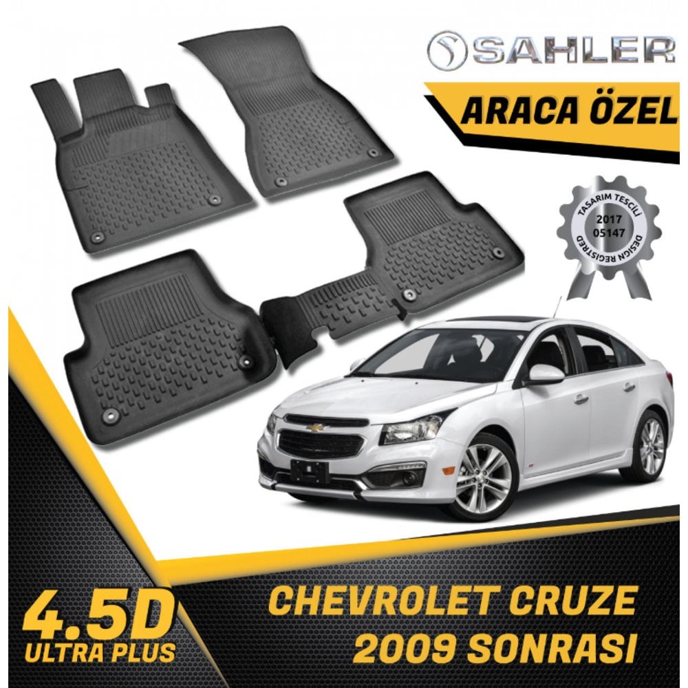 Chevrolet Cruze Havuzlu Paspas 4,5D Sahler