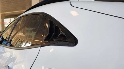 Honda Civic FK7 Kelebek Cam Kaplama Vizörü Parlak Siyah Düz Model