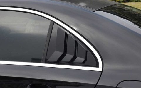 Mercedes W177 A Serisi Kelebek Cam Kaplama Vizörü Parlak Siyah