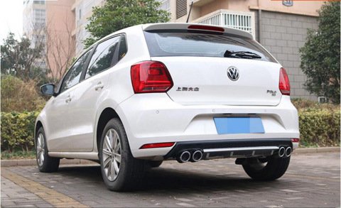 Volkswagen Polo Difüzör Arka Tampon Turbo Egzoz Çıkışlı