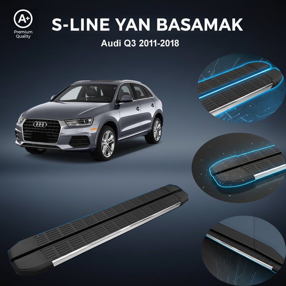 Audi Q3 S-Line Premium Krom Yan Basamak   2011-2018