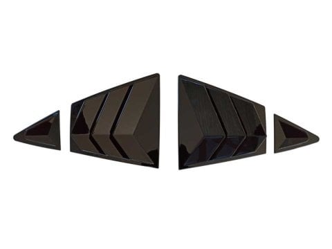 Toyota Corolla Kelebek Cam Kaplama Vizörü Parlak Siyah 2019+