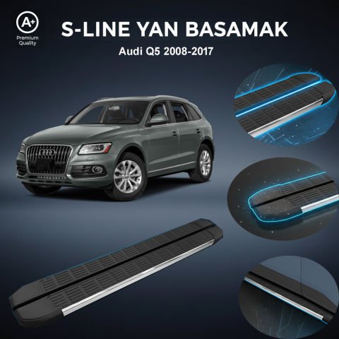 Audi Q5 S-Line Premium Krom Yan Basamak   2008-2017