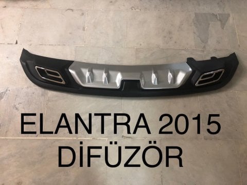 Hyundai Elantra Difüzör 2014-2015 Arka Tampon Plastik