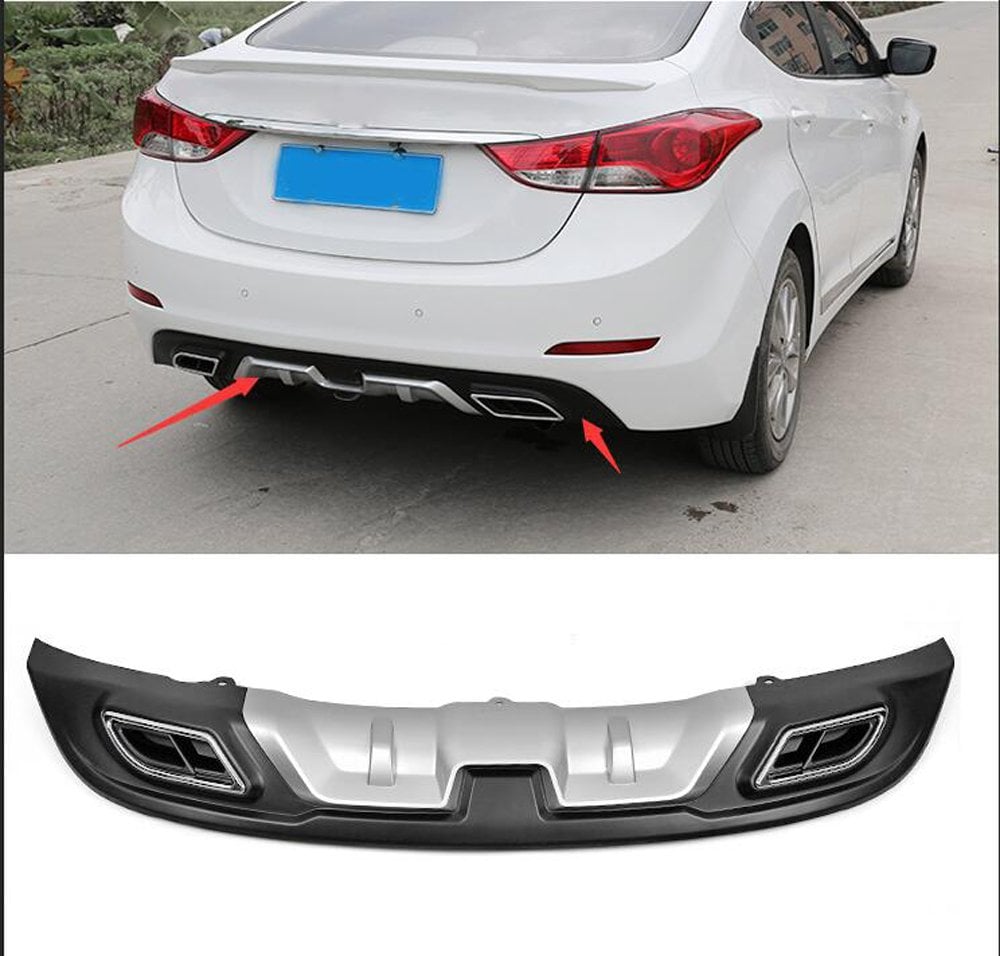 Hyundai Elantra Difüzör 2014-2015 Arka Tampon Plastik
