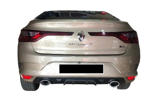 Renault Megane 4 Difüzör Arka Tampon Çift Egzoz Görünümlü Siyah