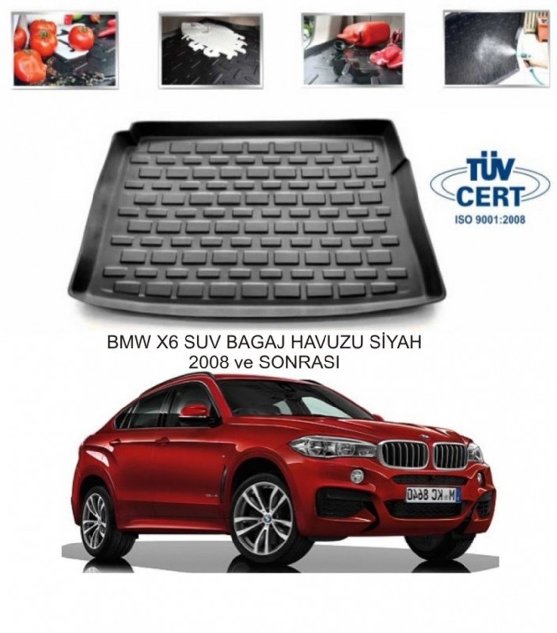 Bmw X6 Bagaj Havuzu Paspası 2008-