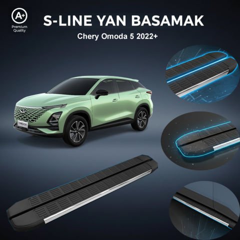 Chery Omoda 5 S-Line Premium Krom Yan Basamak   2022 Sonrası