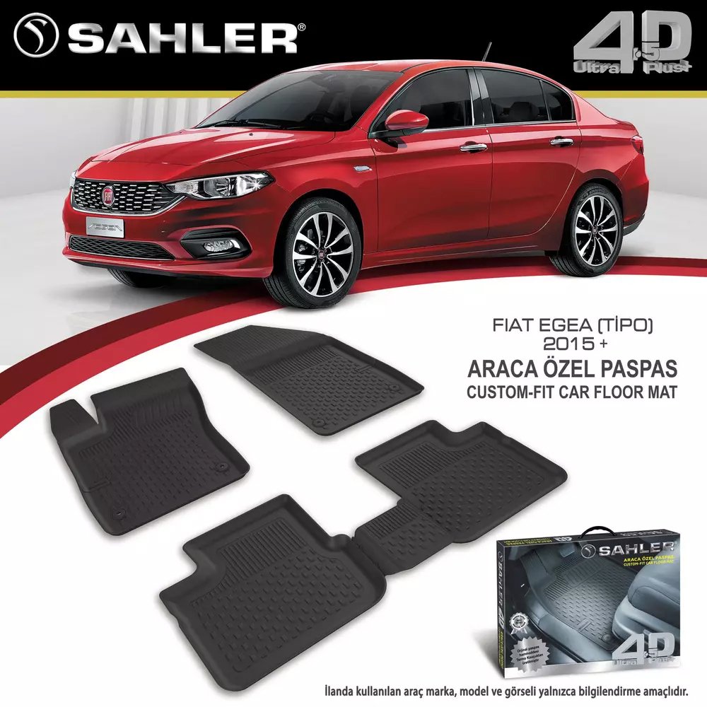 Fiat Egea Havuzlu Paspas 4,5D Sahler