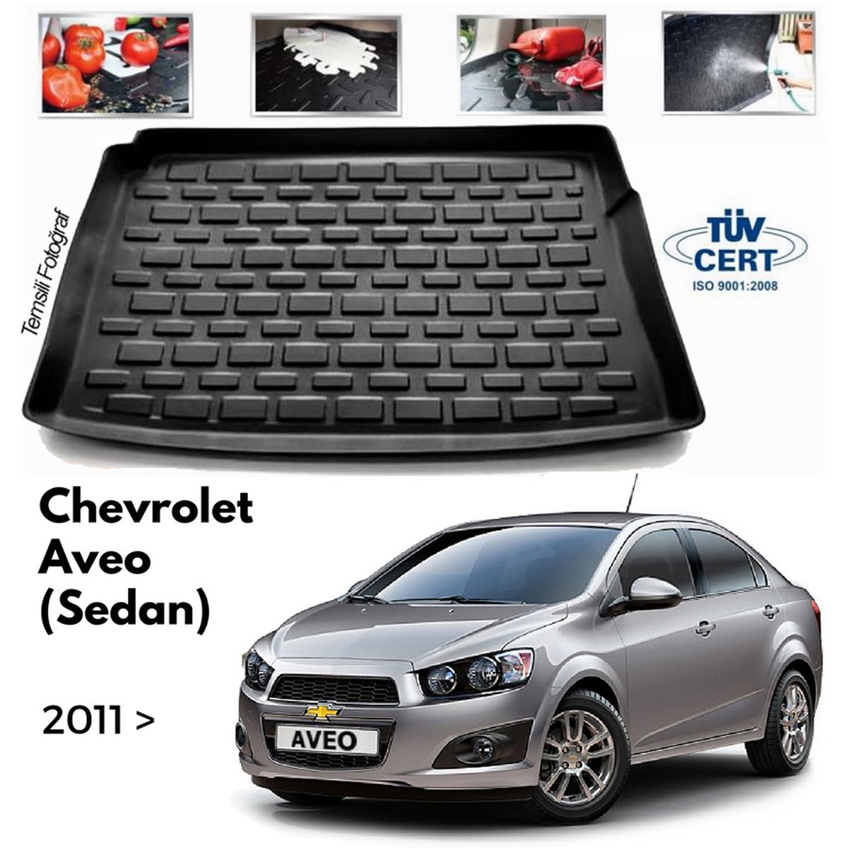 Chevrolet Aveo Bagaj Havuzu Paspas Sedan 2011 Sonrası