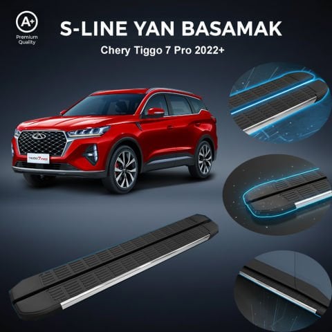 Chery Tiggo 7 Pro S-Line Premium Krom Yan Basamak   2022 Sonrası