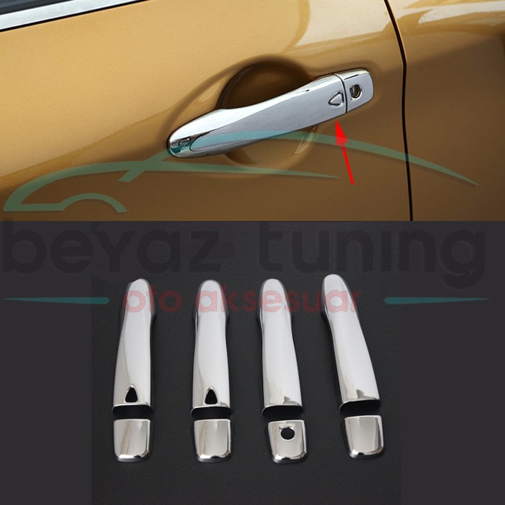 Nissan Qashqai Kapı Kolu Kromu Nikelajı Sensörlü 2014 Sonrası