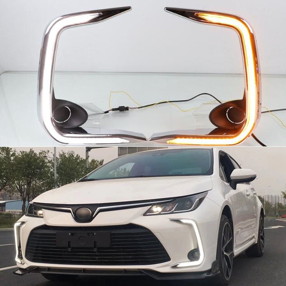Toyota Corolla Gündüz Ledli Sis Lambası Çerçevesi 2019-2020-2021
