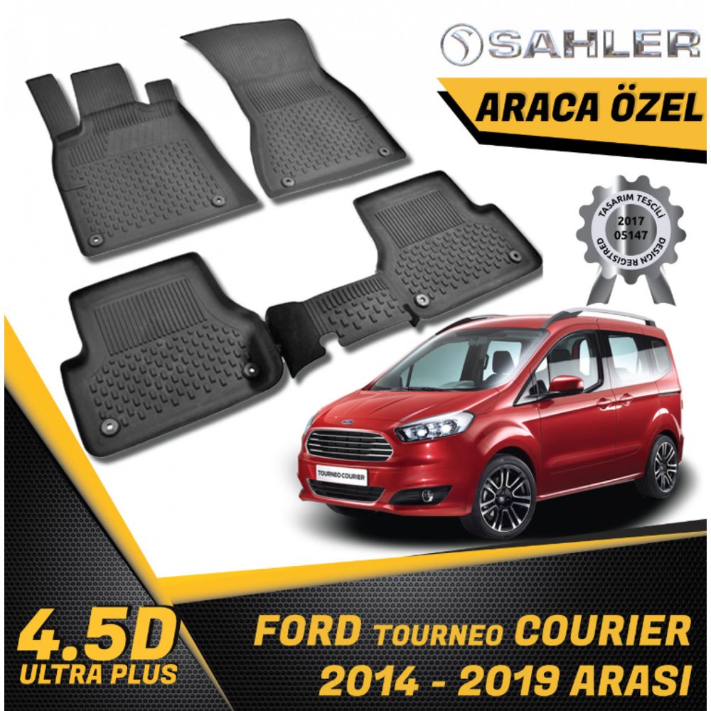 Ford Courier Havuzlu Paspas 4,5D Sahler