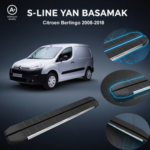 Citroen Berlingo  S-Line Premium Krom Yan Basamak   2008-2018