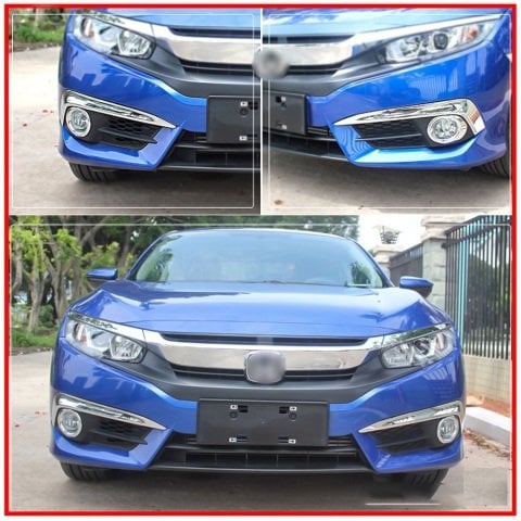 Honda Civic FC5 Sis Kaşı Kromu Ve Sis Halkası Kromu 2016-2018