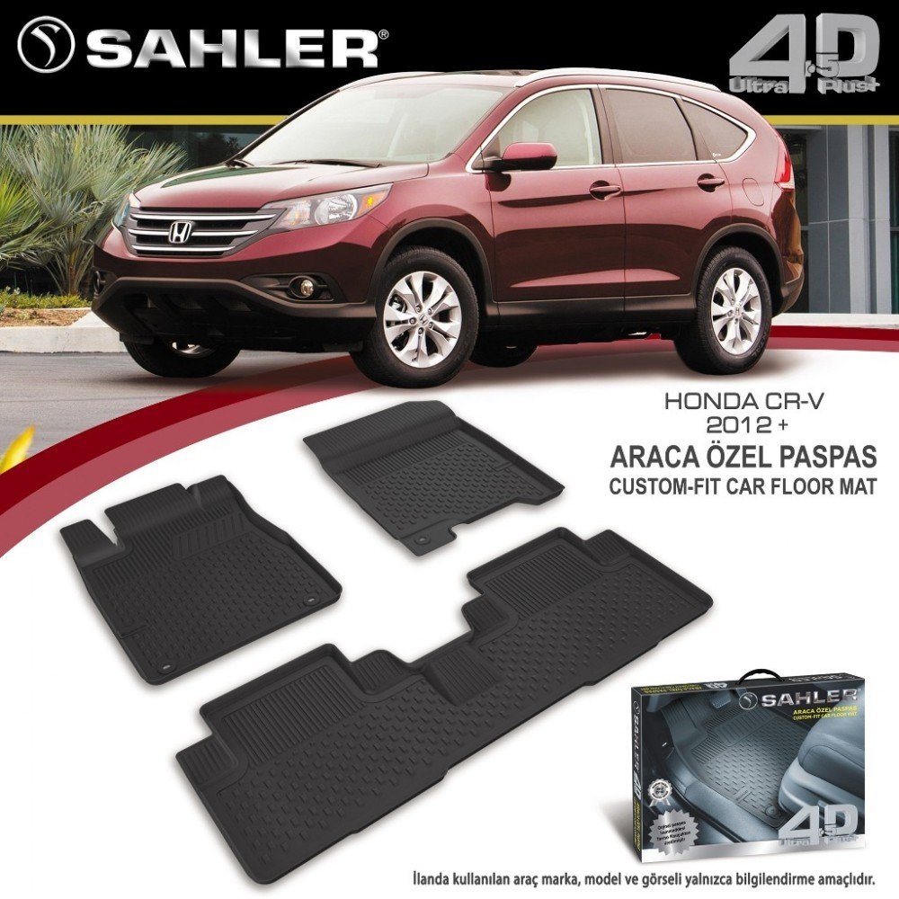 Honda Crv Havuzlu Paspas 4,5D Sahler 2012 Sonrası
