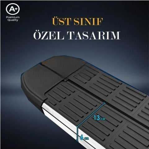 Citroen C4 Cactus S-Line Premium Krom Yan Basamak   2014 Sonrası