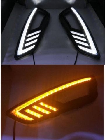 Ford Focus 3 Sis Farı Çerçevesi Gündüz Ledli Sinyalli 2015-2018