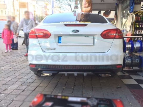 Ford Focus 4 Difüzör Arka Tampon Çift Egzoz Çıkışlı