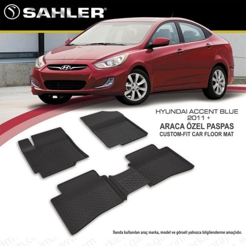 Hyundai Accent Blue Havuzlu Paspas 4,5D Sahler
