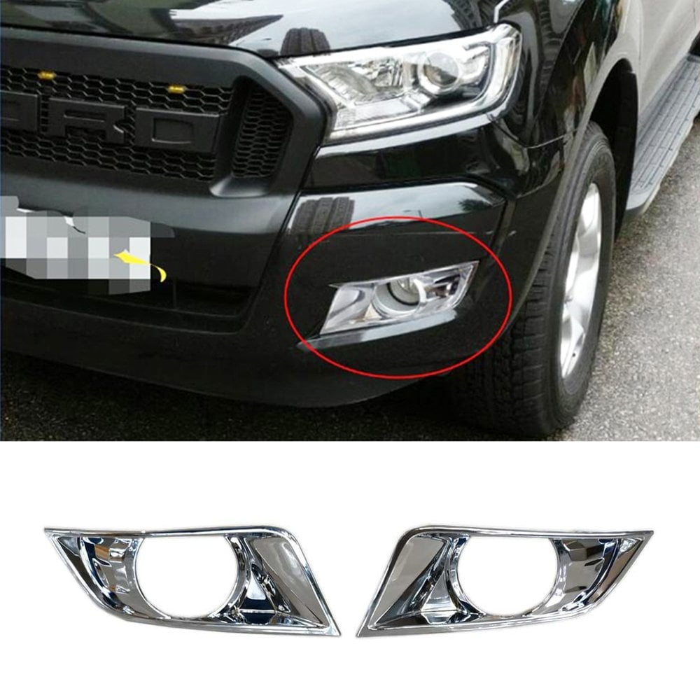 Ford Ranger Sis Farı Çerçevesi Kromu Nikelajı 2016-2019 Arası