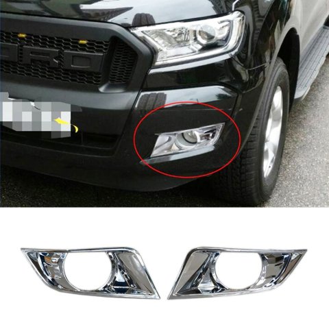 Ford Ranger Sis Farı Çerçevesi Kromu Nikelajı 2016-2019 Arası