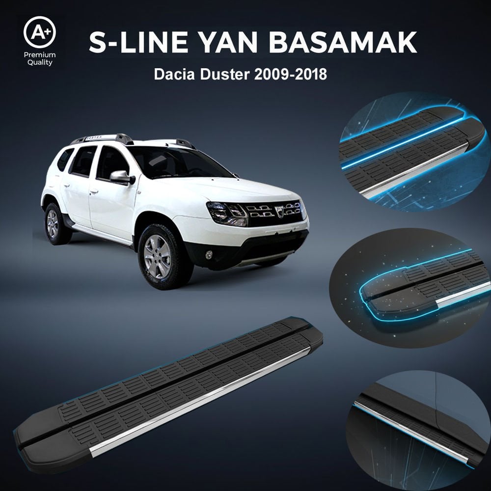 Dacia Duster S-Line Premium Krom Yan Basamak   2009-2018