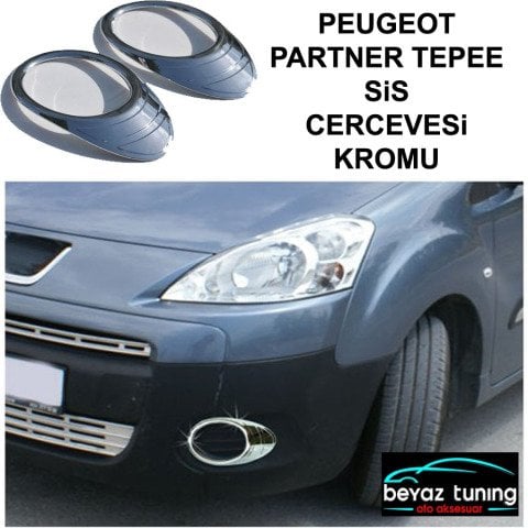 Peugeot Partner Tepee Sis Çerçevesi Kromu Nikelajı 2008-2012