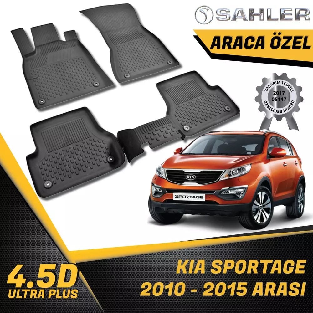 Kia Sportage Havuzlu Paspas 4,5D Sahler 2010-2015 Arası
