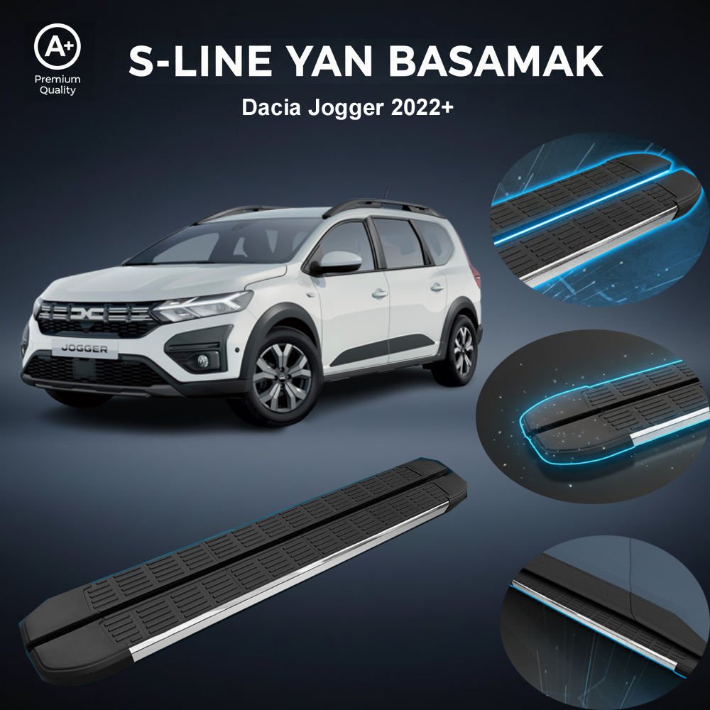 Dacia Jogger S-Line Premium Krom Yan Basamak   2022 Sonrası