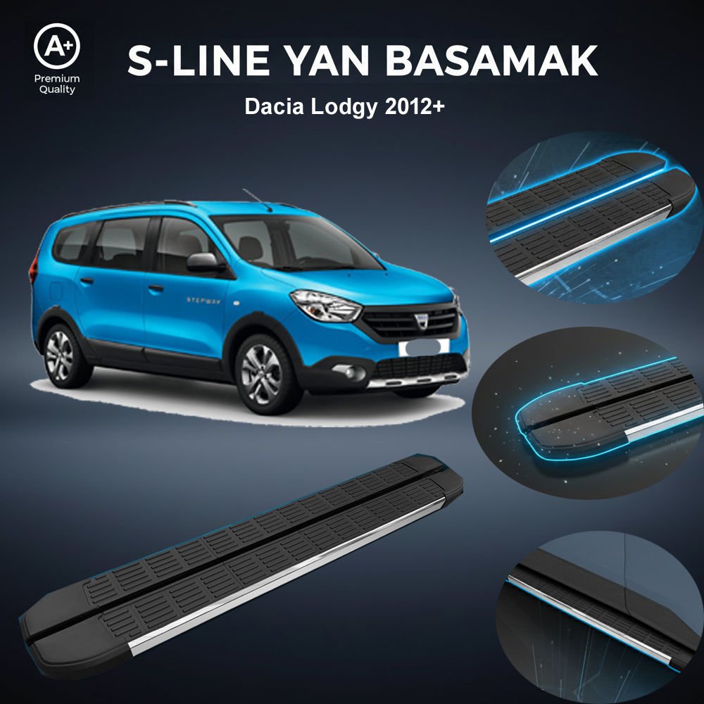 Dacia Lodgy S-Line Premium Krom Yan Basamak   2012 Sonrası