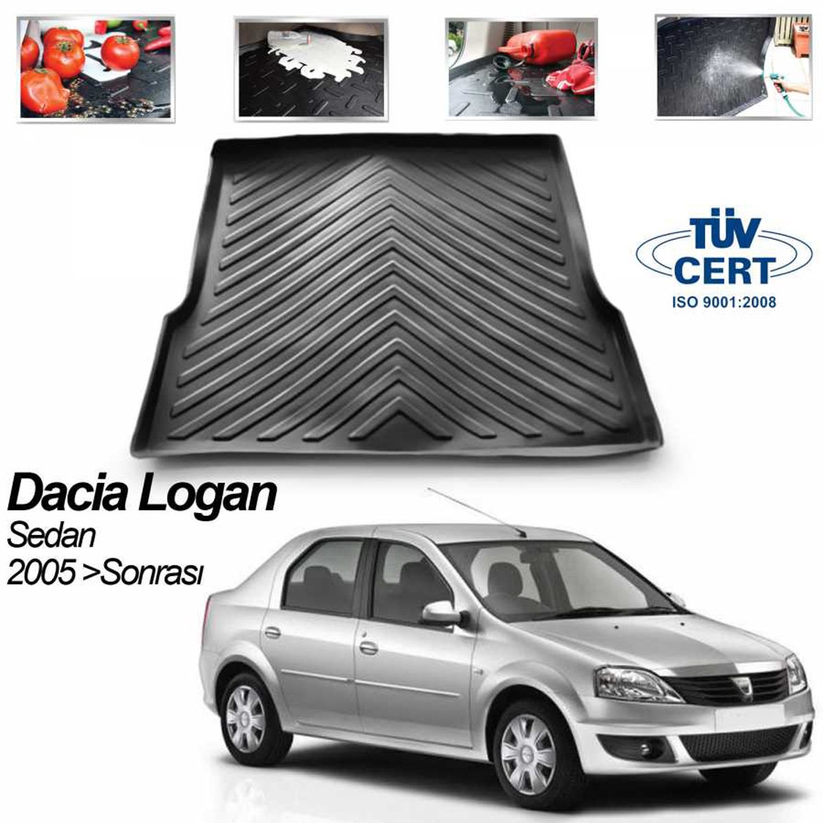 Dacia Logan Bagaj Havuzu Paspası 2004-2012