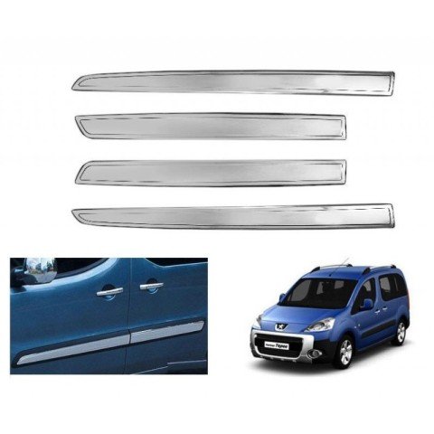 Peugeot Partner Tepee Yan Kapı Çıtası Kromu Nikelajı 2008 Sonrası