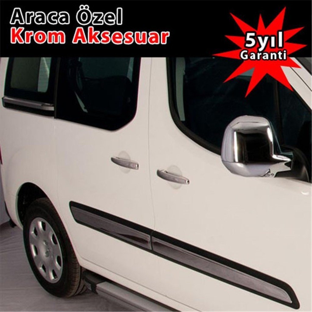 Peugeot Partner Tepee Yan Kapı Çıtası Kromu Nikelajı 2008 Sonrası