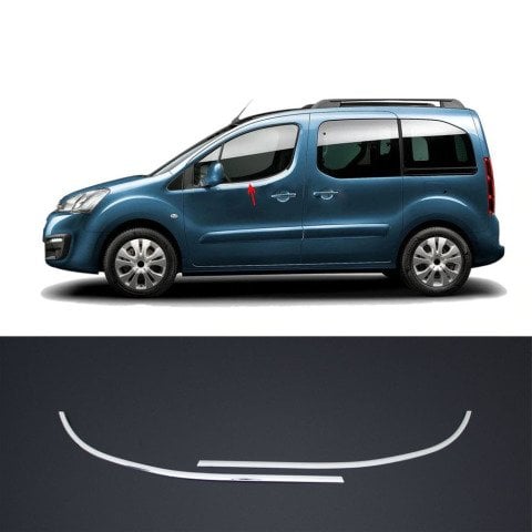 Peugeot Partner Tepee Cam Çıtası Kromu Nikelajı 2008 Sonrası