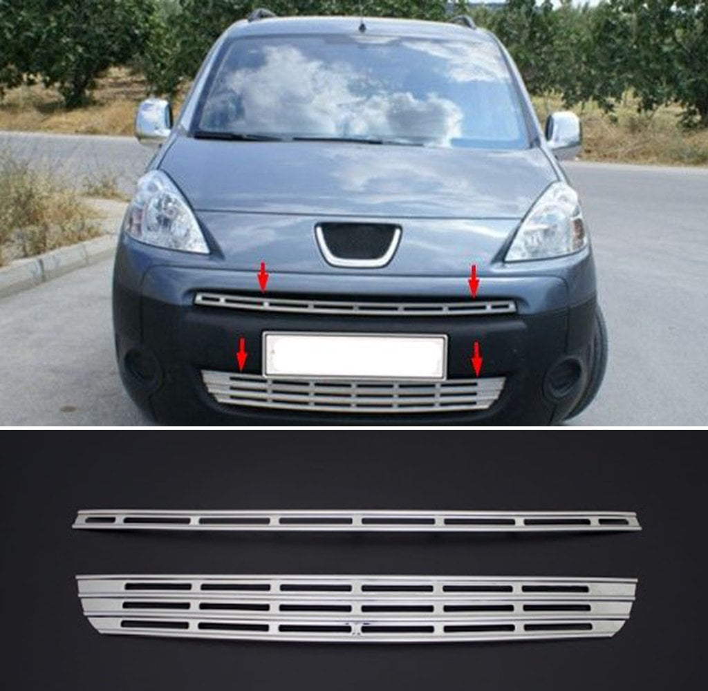 Peugeot Partner Tepee Panjur Ve Alt Kromu Nikelajı 2008-2014