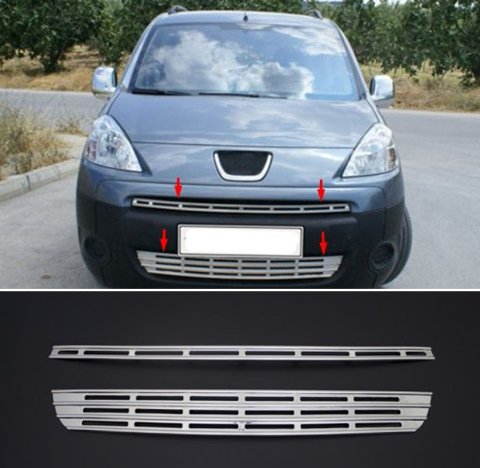 Peugeot Partner Tepee Panjur Ve Alt Kromu Nikelajı 2008-2014