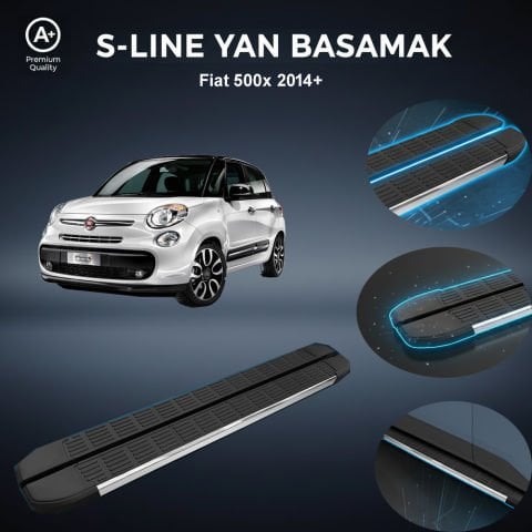 Fiat 500X S-Line Premium Krom Yan Basamak  2014 Sonrası