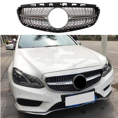 Mercedes W212 E Seris Diamond Ön Panjur Izgara 2013-2015 Makyajlı