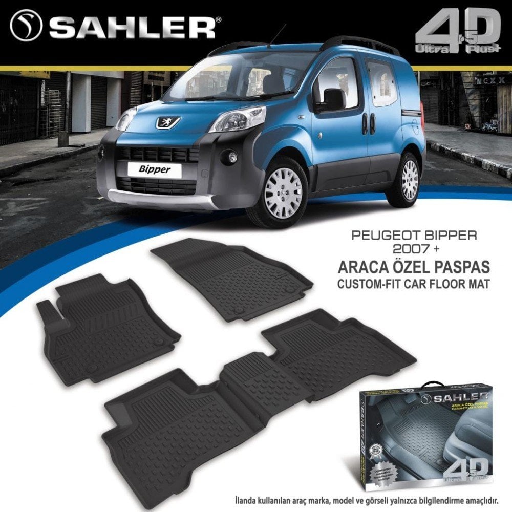 Peugeot Bipper Havuzlu Paspas 4,5D Sahler 2007 Sonrası