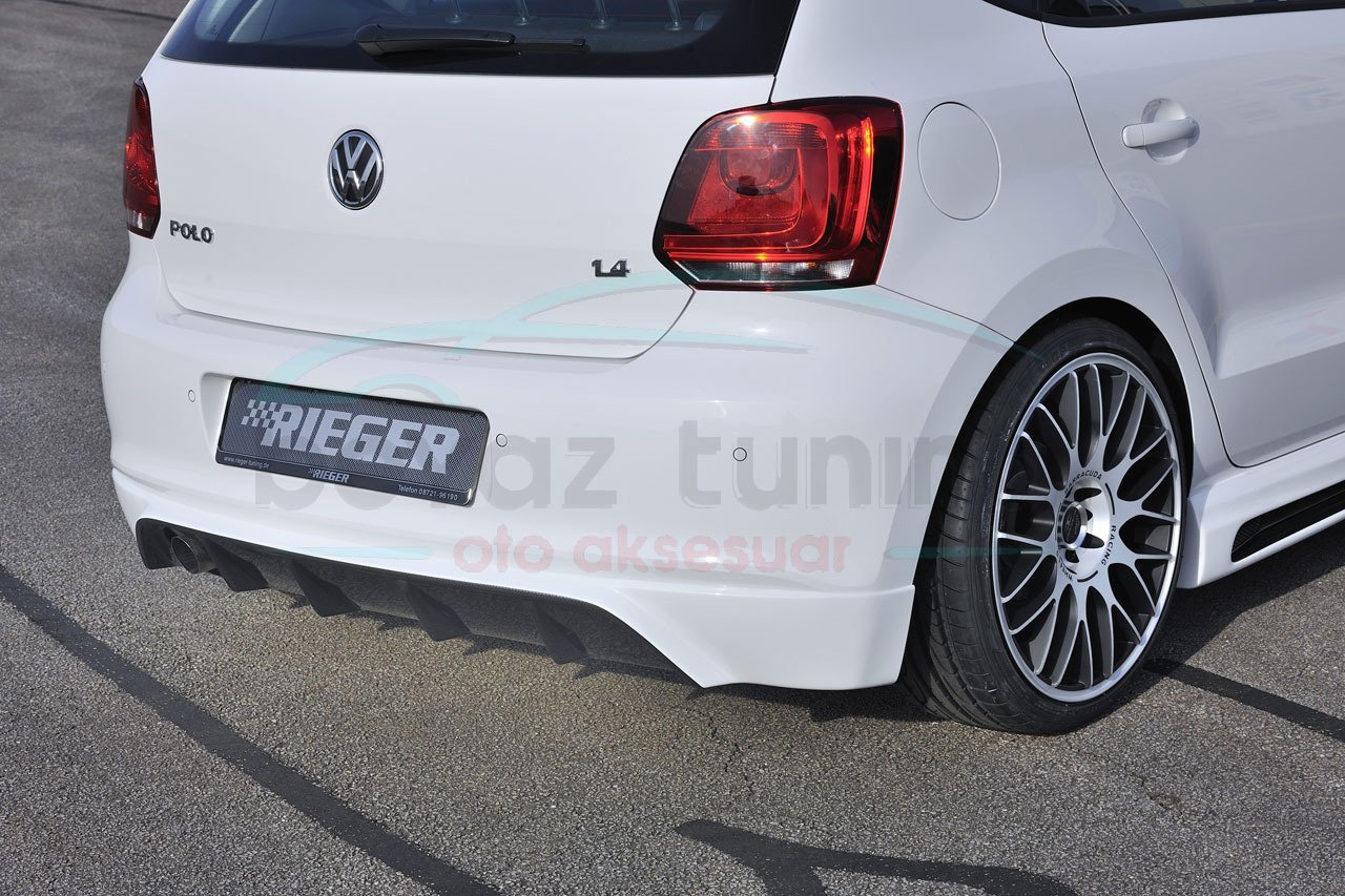 Volkswagen Polo Difüzör Arka Tampon Piano Black 2009-2013